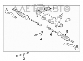 Steering tip right Lexus IS 06-13 AWD