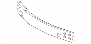 Front Bumper Reinforcement Lexus NX200t NX300 NX300h 15-21