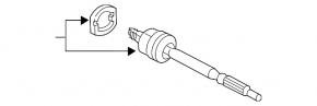 Left steering rod for Honda CRZ 11-12