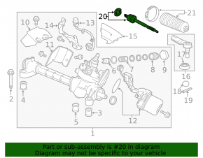 Steering rod left Honda CRZ 11-12