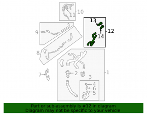 Cooling system hose VW Jetta 22-26 1.5T