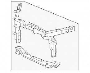 TV Panel Radiator Acura TLX 15-17