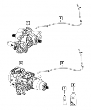 Jeep Cherokee KL 19-23 2.0T rear axle breather pipe