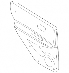 Rear left door panel for Nissan Rogue 2015