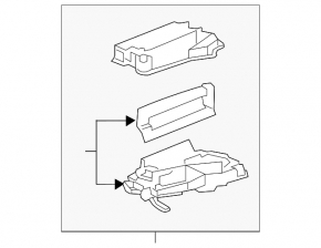 Projection on the Lexus ES300h ES350 19-19 windshield