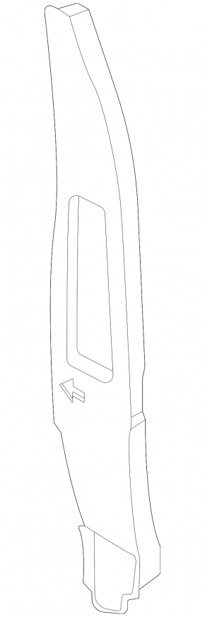 Front right door-wing seal for Kia EV6 22-26