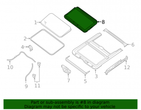 Sunroof Curtain Nissan Sentra 13-19