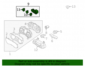 Button block Kia Forte 4d 14-16