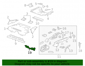 Rear right underbody protection for Buick Encore 13-22