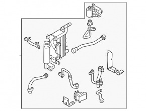 Kia EV6 22-24 AWD A/C Cooler and Drier Assembly with Tubes