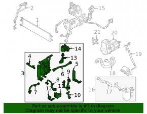 Kia EV6 22-24 AWD A/C Cooler and Drier Assembly with Tubes