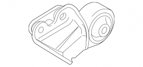 Rear engine mount Mazda CX-7 06-12 2.5