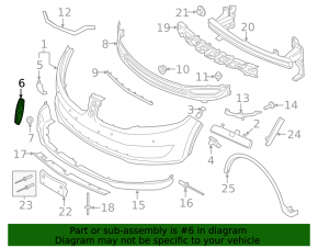 Lincoln MKX Front Bumper Emblem 16-18 Without Camera
