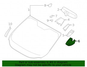 Ford Escape MK3 Lane Keeping Camera Trim 13-19