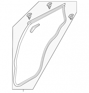 Mazda CX-5 13-16 rear right door seal