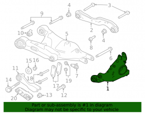The rear left axle shaft with hub for a Land Rover Range Rover Velar 18-20 has microcracks.