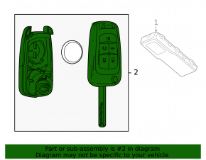 Key Buick Encore 13-16 4 buttons
