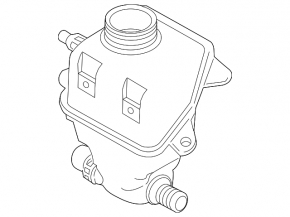 Coolant expansion tank for BMW 5 GT F07 10-17 4.4L turbo (n63t), 4.4L turbo, auxiliary, 2013-15, Without m model, 4.4L turbo, 2011-13. 4.4L turbo, without M6, 4.4L turbo 2009-12 auxiliary, Expans
