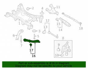 Subaru Forester 14-18 SJ Rear Left Trailing Arm