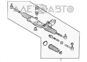 Mercedes W211 E350 AWD steering rack