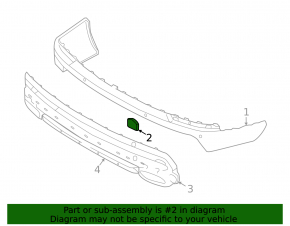 Volvo XC90 16-19 rear bumper tow hook cap