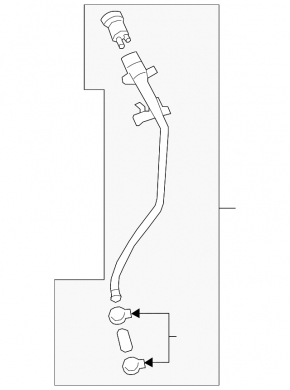 Fuel filler neck Volvo V90 17-21 usa T5, T6
