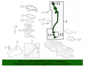 Fuel filler neck Volvo V90 17-21 usa T5, T6