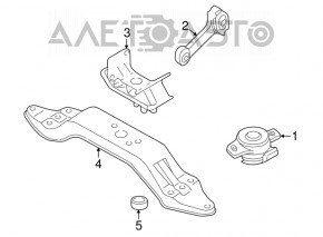 Left engine mount for a Subaru B9 Tribeca