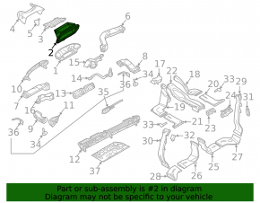 Audi A6 C8 19-25 heater air intake