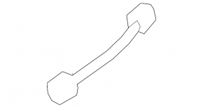 Cooling return pipe from the tank to the radiator of the Audi Q7 17-19 3.0T