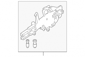 Front left door handle mechanism BMW 335i e92 07-13