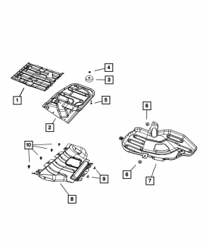 Jeep Grand Cherokee WK2 11-19 Gearbox Guard Cracks