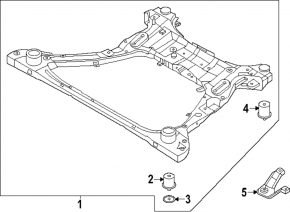Front subframe Hyundai Santa Fe 24-26 HEV, 2.5
