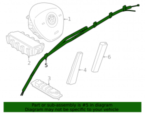 Airbag airbag side curtain right BMW X1 F48 16-22