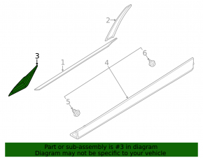Front left side door trim for Nissan Ariya 23-25