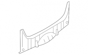 Trunk opening trim for Infiniti G25 G35 G37 4d 06-15