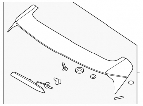 Hyundai Tucson 16-18 Trunk Door Spoiler