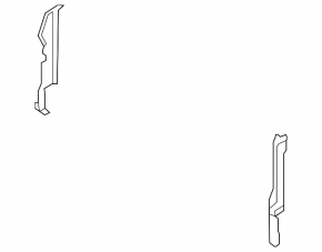 Radiator deflector right Lincoln Nautilus 19-23