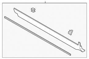 Right threshold Ford Escape MK4 20- structure