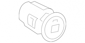 Mazda CX-50 23-25 start-stop button with chrome trim