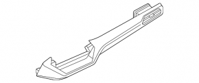 Front panel air duct deflector right Volkswagen ID.4 21-23 black, gray trim, scratches