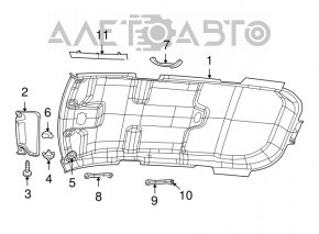 Dodge Journey 11 Headliner - Gray Without Sunroof