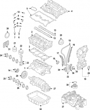 Camshaft gear intake Kia Sorento 16-20 2.4