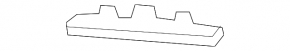 Front bumper mount left lower wing BMW 4 F32/33/36 14-20
