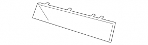 BMW 5 F10 14-16 front bumper lower grille, left, open, without fog lights, Base