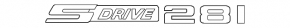 Emblem inscription SDrive 28i front left door BMW X3 F25 15-17