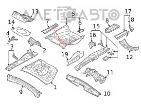 Trunk trough Subaru Forester 19- SK