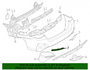 Rear right reflector BMW 4 G22 G26 21-25 Gran Coupe, M package