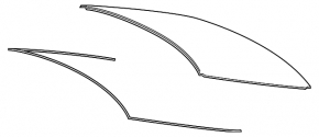Rear glass for Lexus ES250 ES300h ES350 19-26