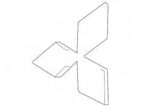 Mitsubishi Eclipse Cross 18-26 grille emblem